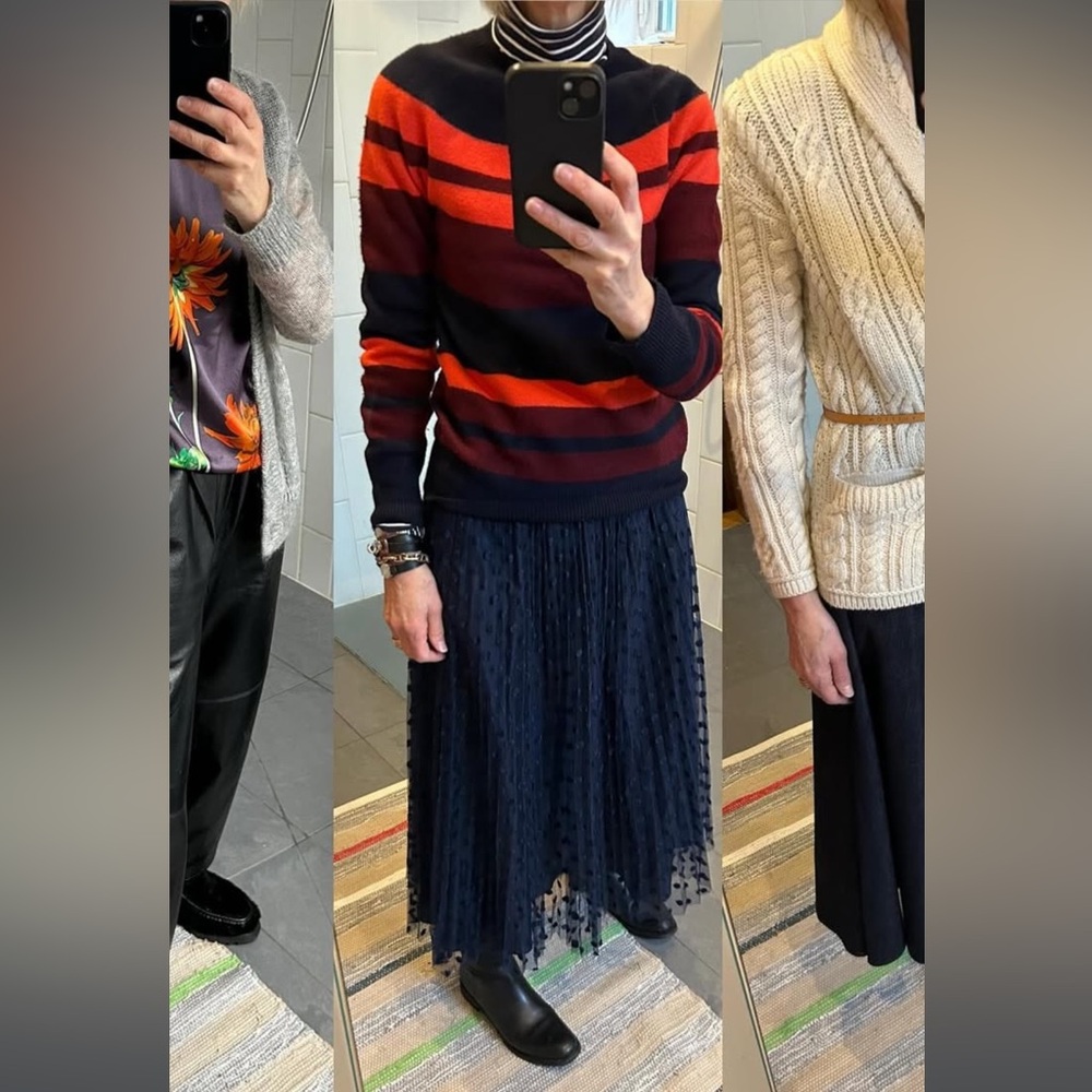Dries Van Noten wool striped sweater small